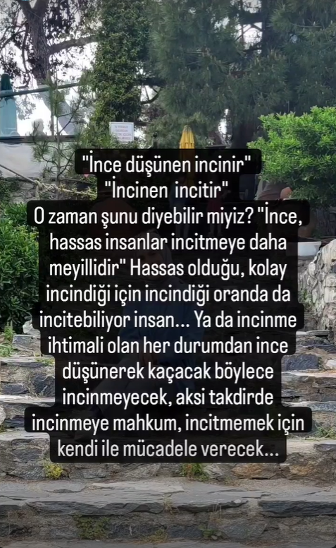 İnce Düşünen İncinir